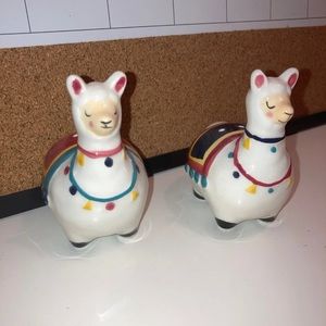 Llama Salt and Pepper Shakers